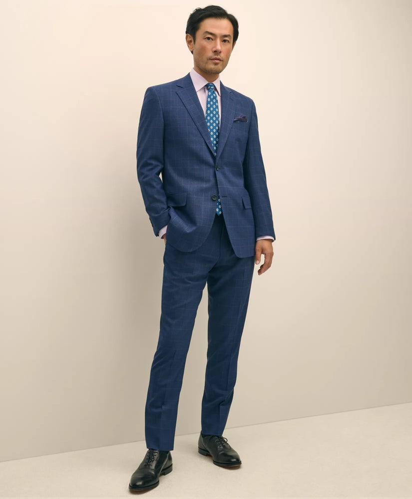 Brooks Brothers Explorer Collection Slim Fit Wool Check Suit Pants | Brooks Brothers online
