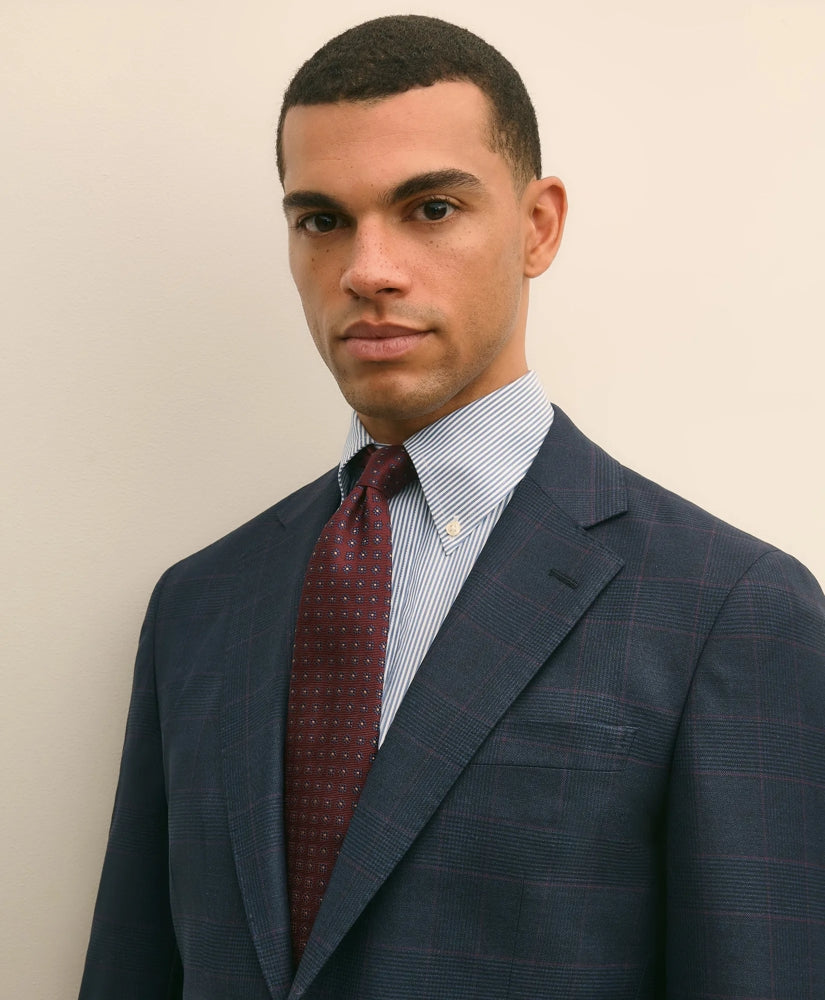 Brooks Brothers Explorer Collection Slim Fit Wool Overcheck Suit Jacket | Brooks Brothers discount
