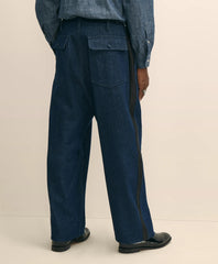 Brooks Brothers X Engineered Garments Cotton Denim Fatigue Dress Pants | Brooks Brothers on sale