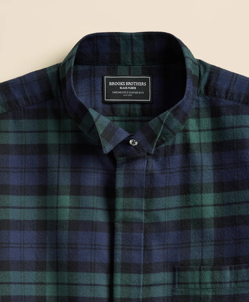 Brooks Brothers X Engineered Garments Cotton Flannel Wing Collar Oversized, Tartan Dress Shirt | Brooks Brothers online