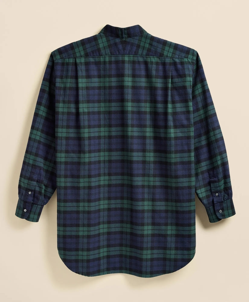 Brooks Brothers X Engineered Garments Cotton Flannel Wing Collar Oversized, Tartan Dress Shirt | Brooks Brothers online