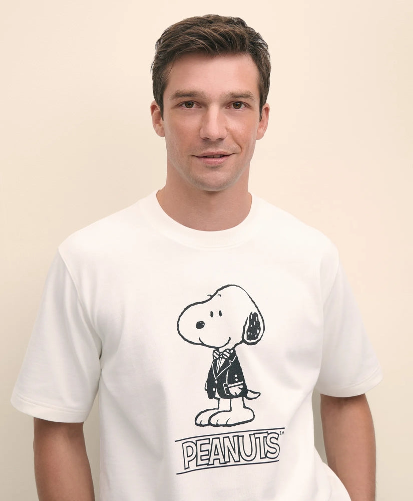 Brooks Brothers X PEANUTS Cotton Graphic Snoopy T-Shirt | Brooks Brothers online shop