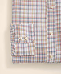 Brooks Brothers X Thomas Mason® Cotton English Collar, Checked Dress Shirt | Brooks Brothers online