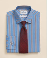 Brooks Brothers X Thomas Mason® Cotton English Collar, Stripe Dress Shirt | Brooks Brothers sale