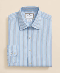 Brooks Brothers x Thomas Mason® Cotton Poplin Ainsley Collar, Multi Stripe Dress Shirt | Brooks Brothers for sale
