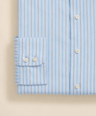 Brooks Brothers x Thomas Mason® Cotton Poplin Ainsley Collar, Multi Stripe Dress Shirt | Brooks Brothers for sale