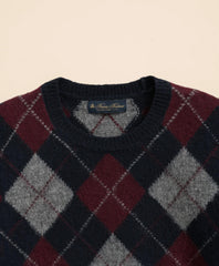Brushed Wool Argyle Sweater | Brooks Brothers online shop