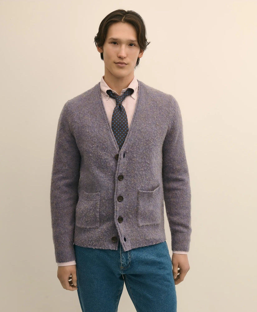 Brushed Wool Cardigan | Brooks Brothers discount