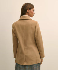 Brushed Wool Peacoat with Throat Latch | Brooks Brothers discount