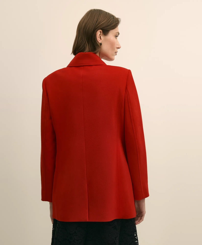 Brushed Wool Peacoat with Throat Latch | Brooks Brothers for sale