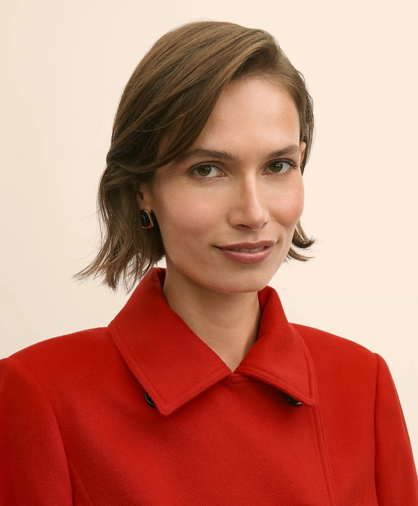 Brushed Wool Peacoat with Throat Latch | Brooks Brothers for sale