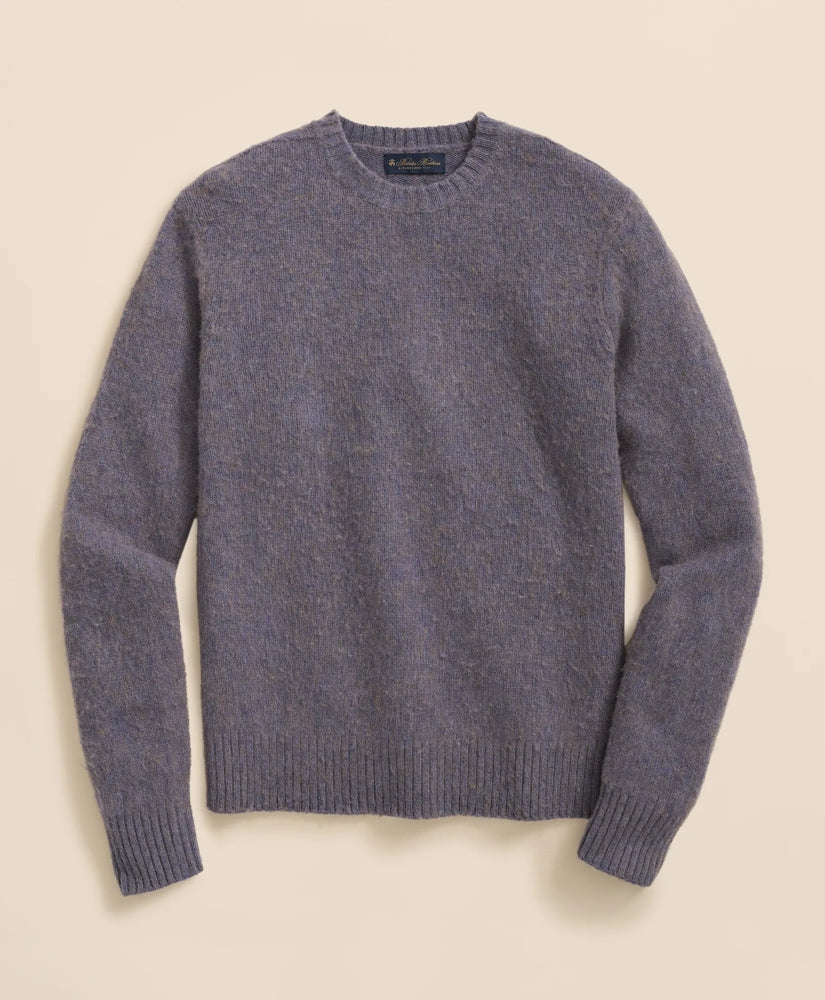 Brushed Wool Crewneck Sweater | Brooks Brothers online