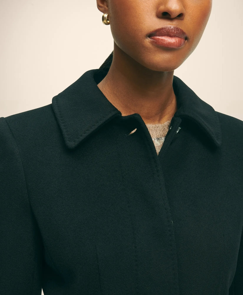 Brushed Wool Twill Wrap Coat | Brooks Brothers discount