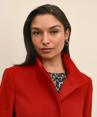 Brushed Wool Coat with Throat Latch | Brooks Brothers online