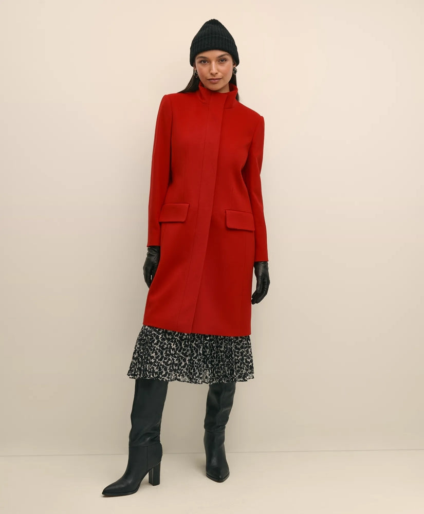 Brushed Wool Coat with Throat Latch | Brooks Brothers online