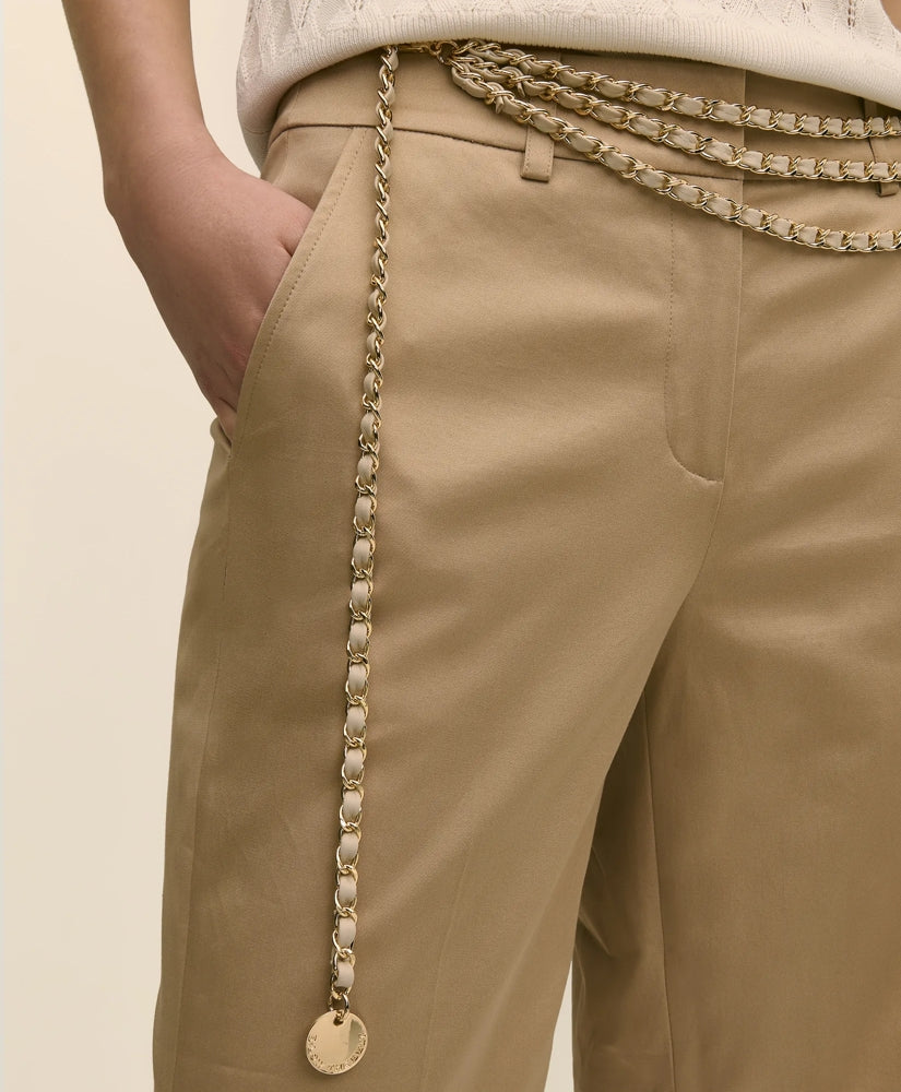 B-Low the Belt Gold-Tone Chain & Leather Waist Belt | Brooks Brothers for sale