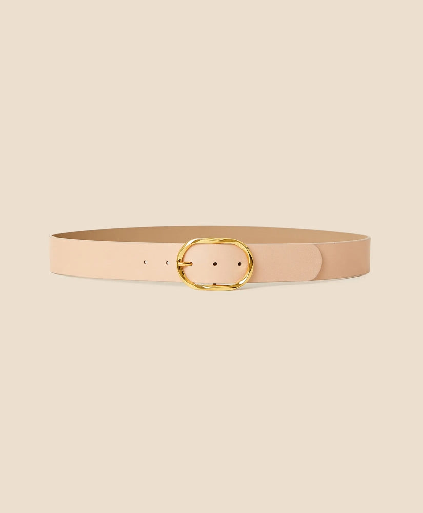 B-Low the Belt Gold-Tone & Leather Twisted Buckle Belt | Brooks Brothers cheap