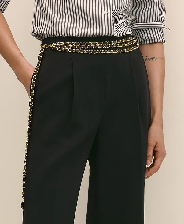 B-Low the Belt Mini-Chain Leather Belt | Brooks Brothers on sale