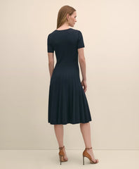 Cable-Knit Fit-and-Flare Sweater Dress | Brooks Brothers online shop