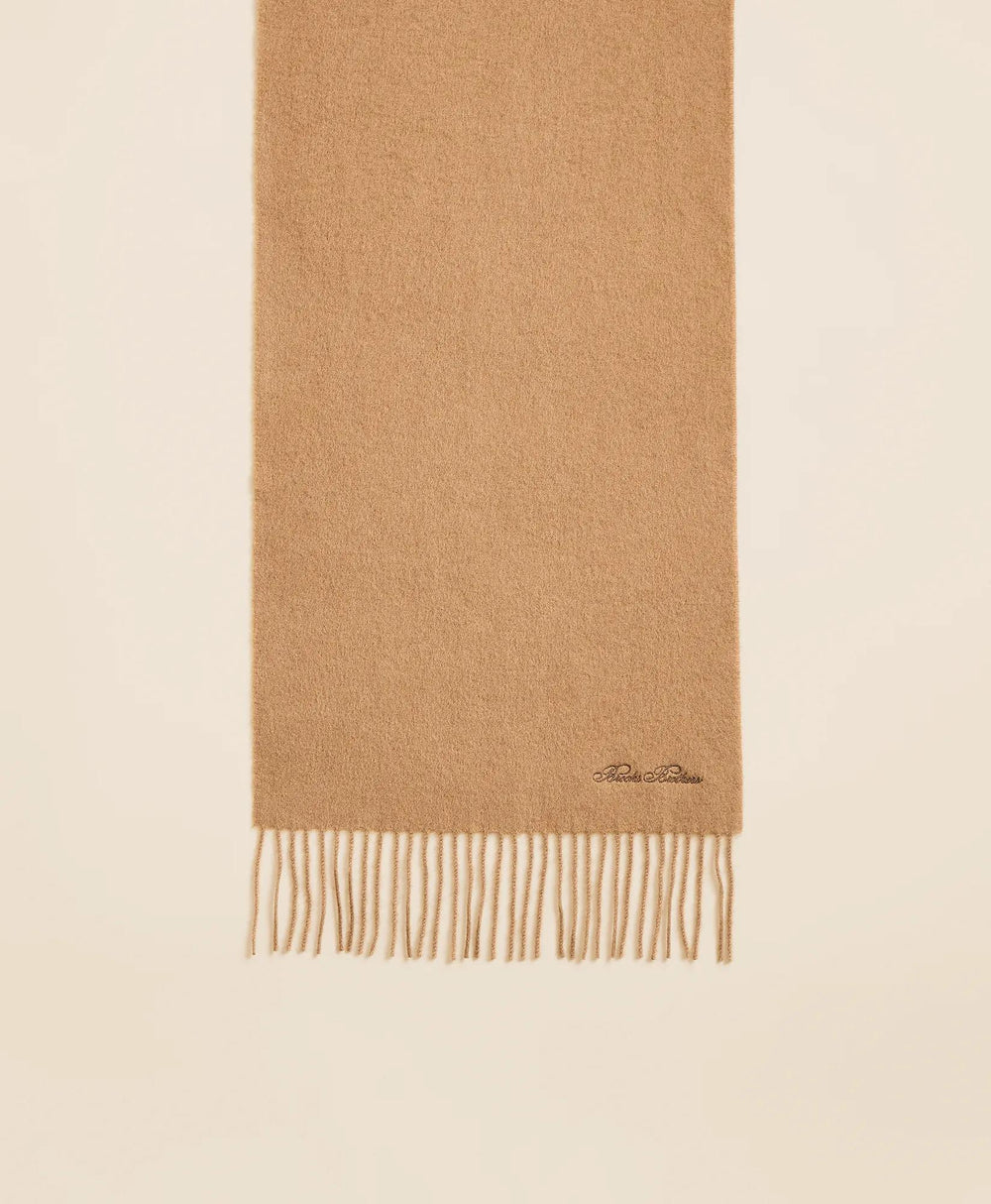 Camel Hair Fringed Scarf | Brooks Brothers on sale