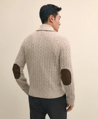 Cashmere Cable Knit Shawl-Collar Cardigan | Brooks Brothers sale