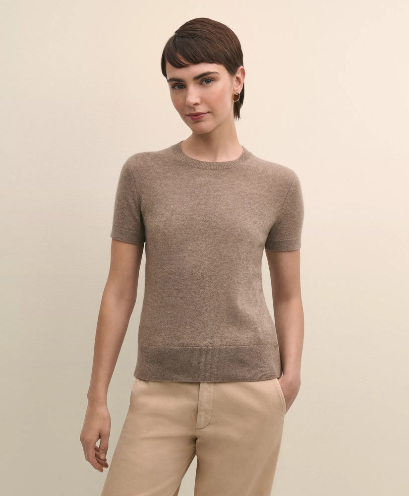 Cashmere Short-Sleeve Shell | Brooks Brothers online shop