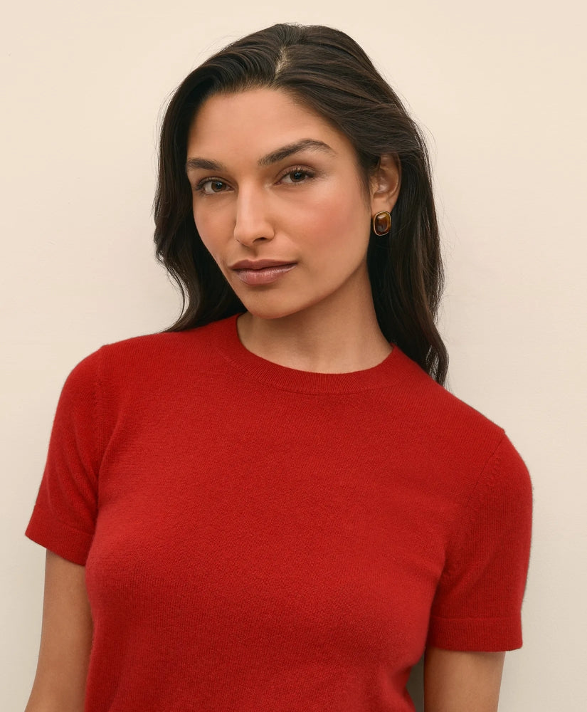 Cashmere Short-Sleeve Shell | Brooks Brothers online shop