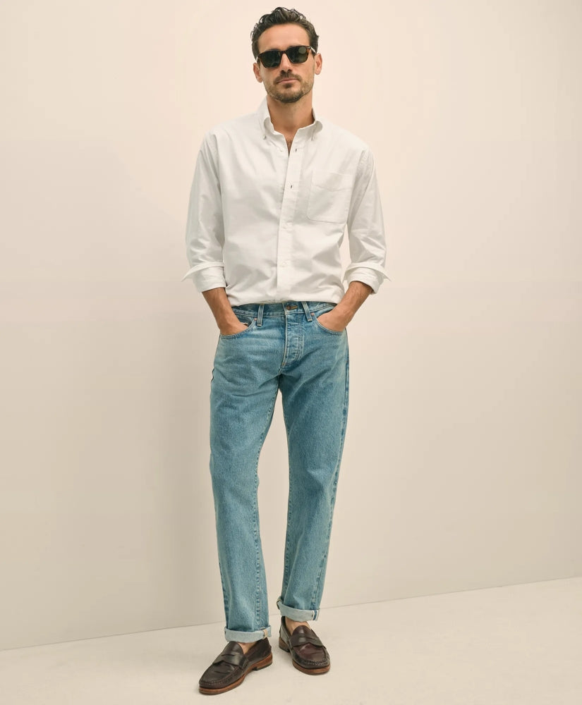 Cherry Street Selvedge Denim Pants | Brooks Brothers online
