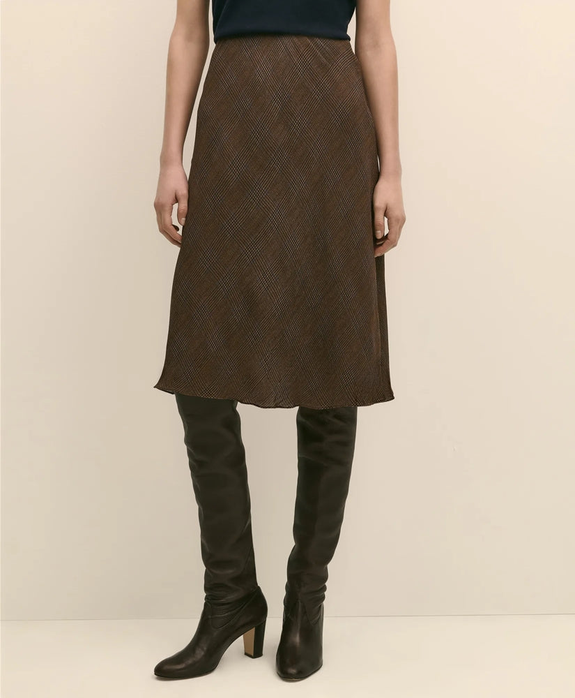 Chiffon Plaid Skirt | Brooks Brothers cheap