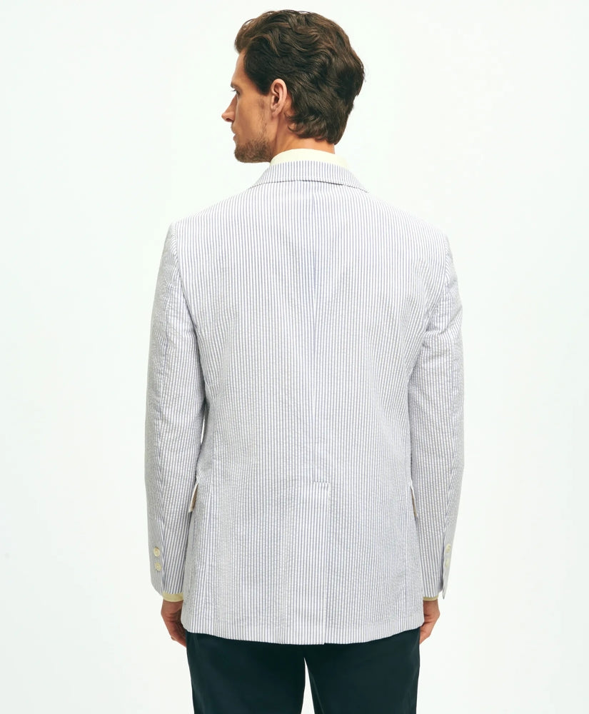 Classic Fit Archive-Inspired Seersucker Sport Coat in Cotton | Brooks Brothers online