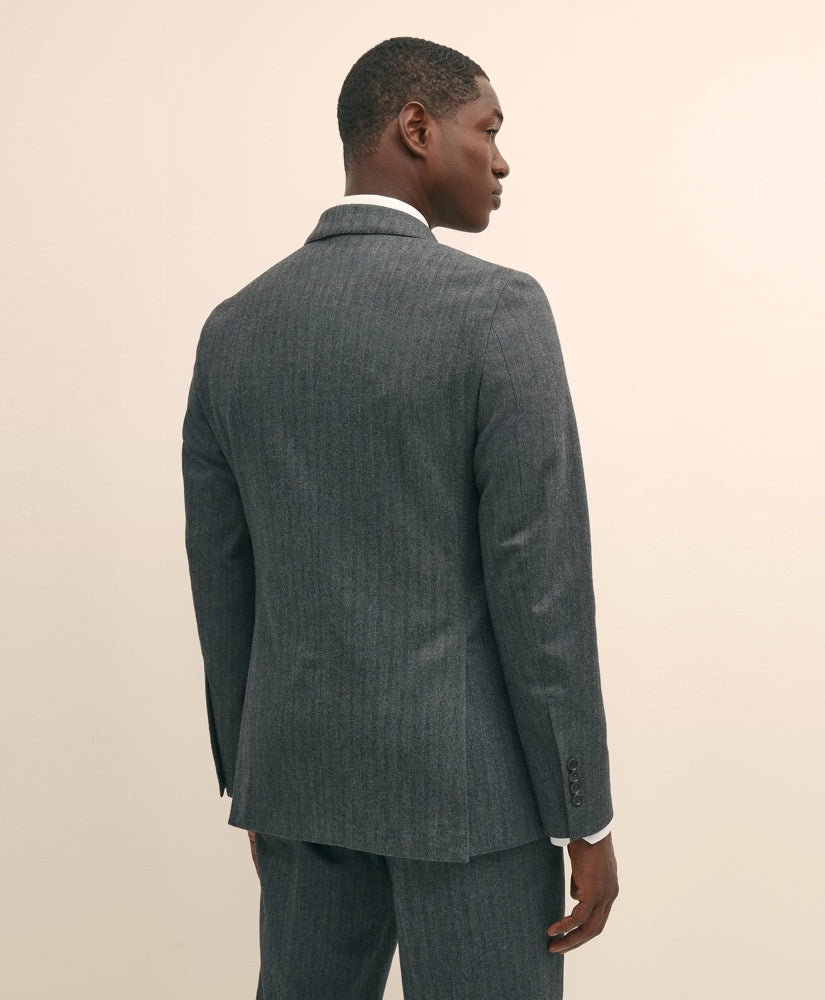 Classic Fit Double-Breasted Cotton Herringbone Suit Jacket | Brooks Brothers discount