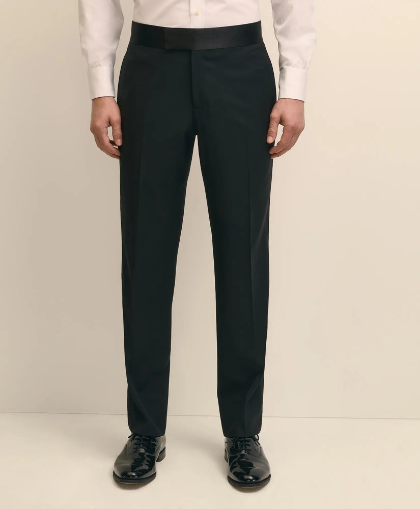 Classic Fit Merino Wool Twill 1818 Tuxedo Pants | Brooks Brothers discount