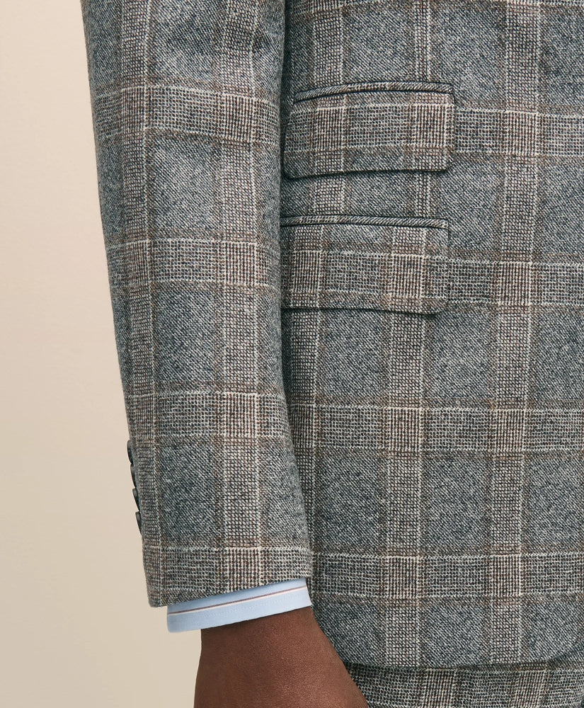 Classic Fit Saxon Wool Bold Check 1818 Suit | Brooks Brothers online