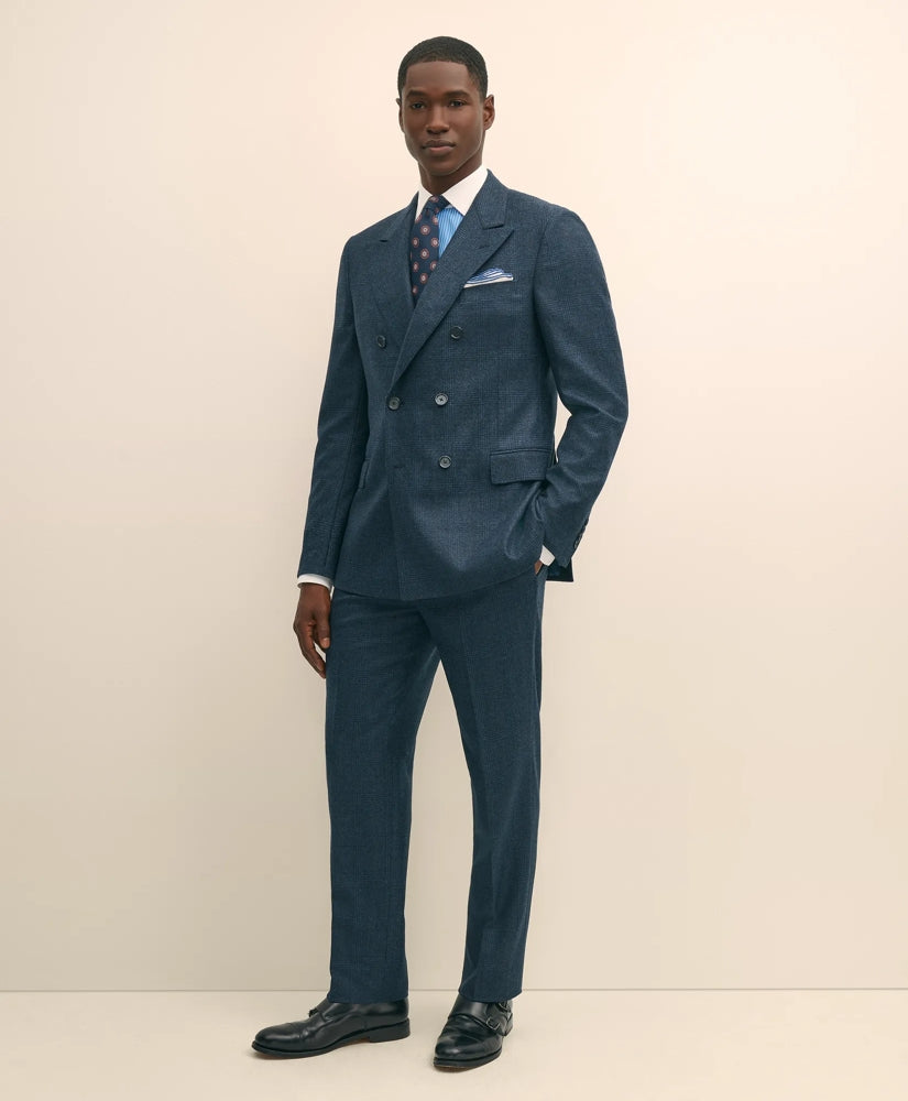 Classic Fit Saxon Wool Bold Overcheck 1818 Suit | Brooks Brothers online