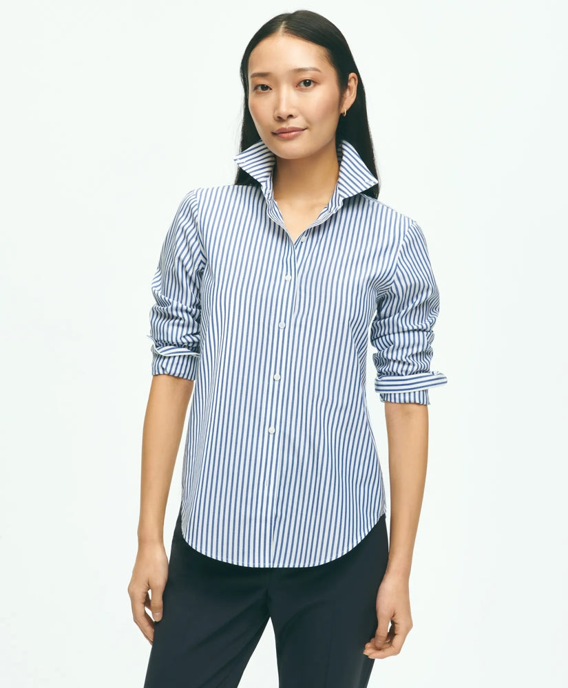 Classic Fit Stretch Supima® Cotton Non-Iron Bengal Stripe Dress Shirt | Brooks Brothers cheap