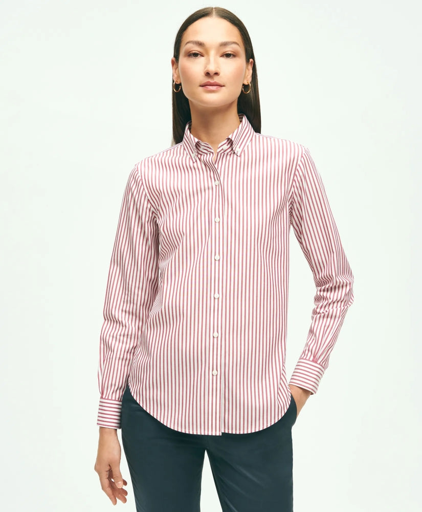 Classic Fit Stretch Supima® Cotton Non-Iron Bengal Stripe Dress Shirt | Brooks Brothers cheap