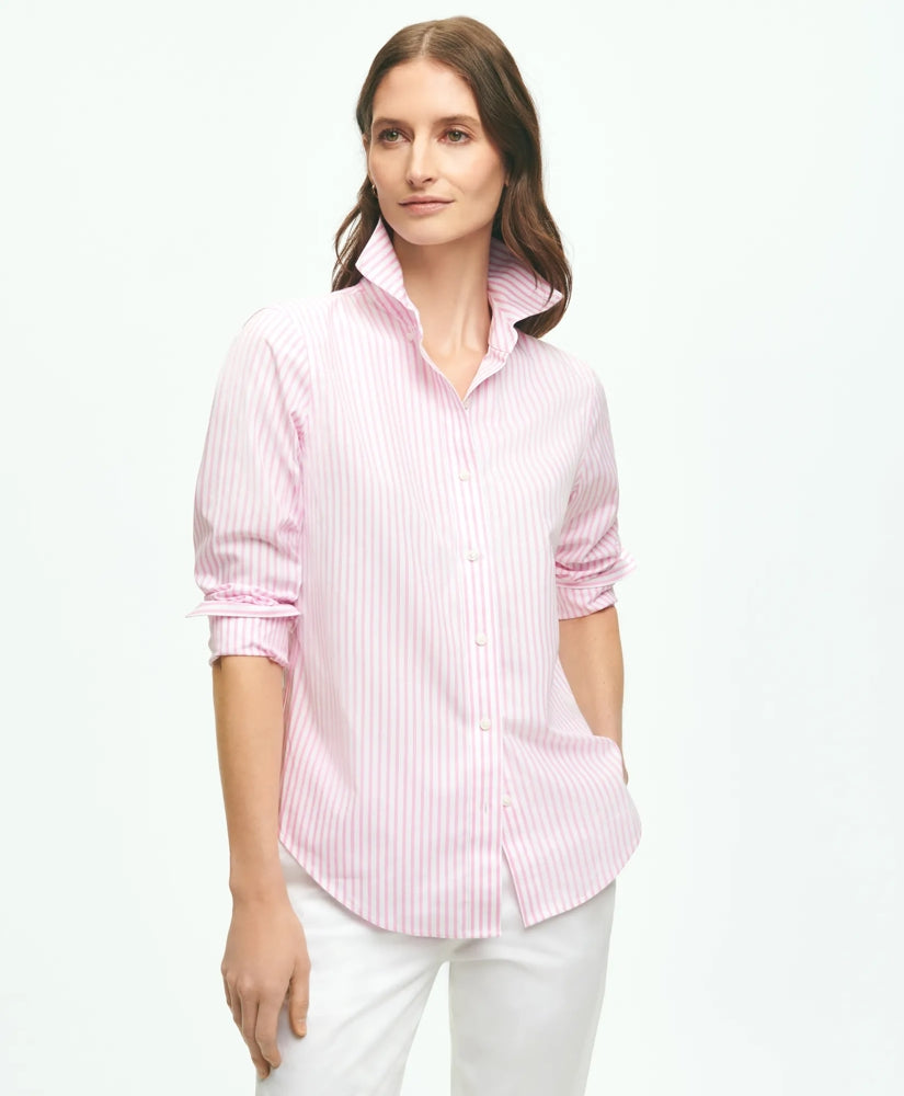 Classic Fit Stretch Supima® Cotton Non-Iron Bengal Stripe Dress Shirt | Brooks Brothers cheap