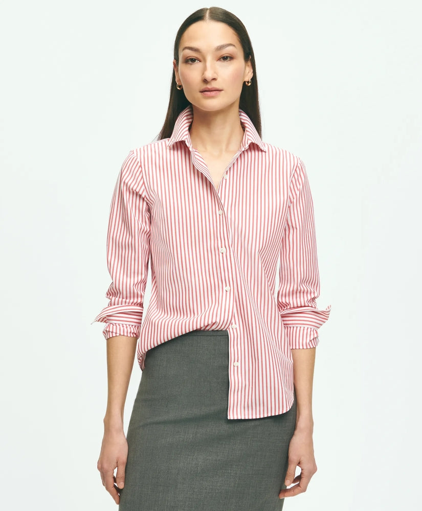 Classic Fit Stretch Supima® Cotton Non-Iron Bengal Stripe Dress Shirt | Brooks Brothers cheap