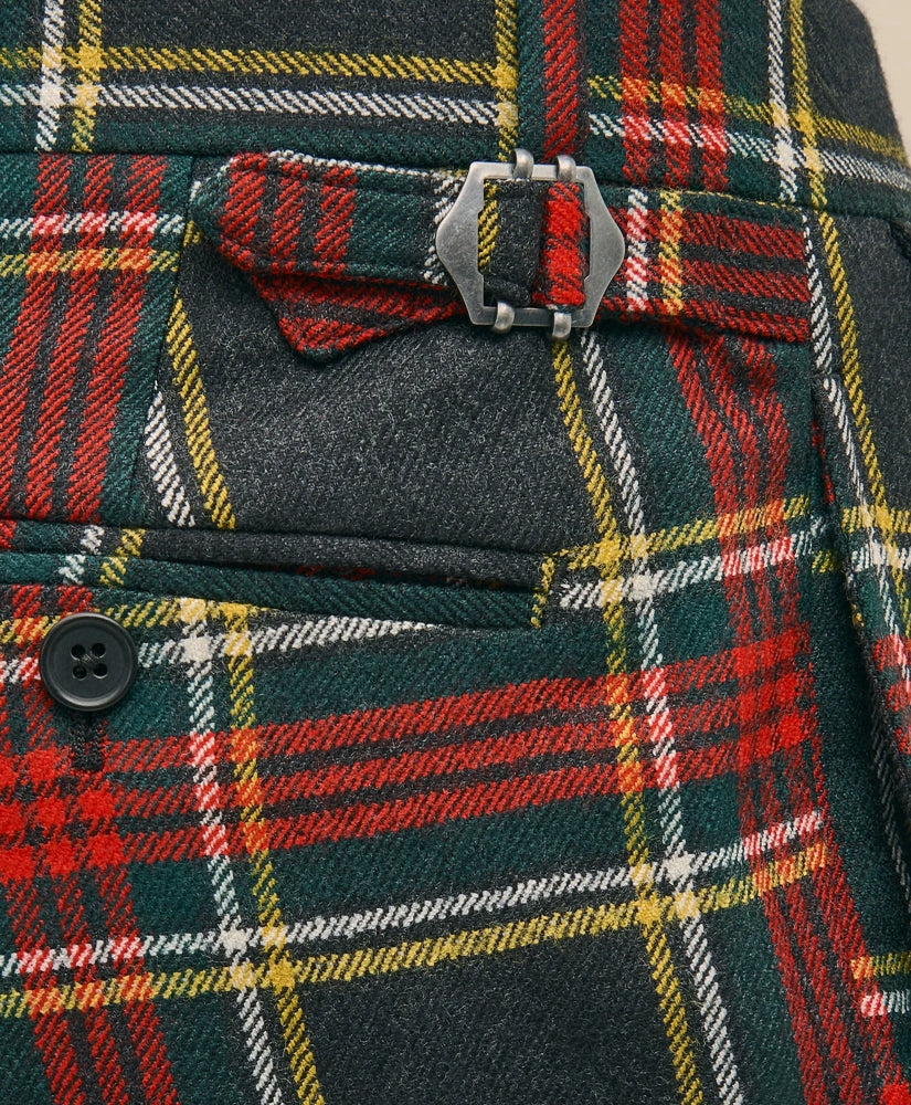 Classic Fit Wool-Blend Tartan Dress Pants | Brooks Brothers on sale