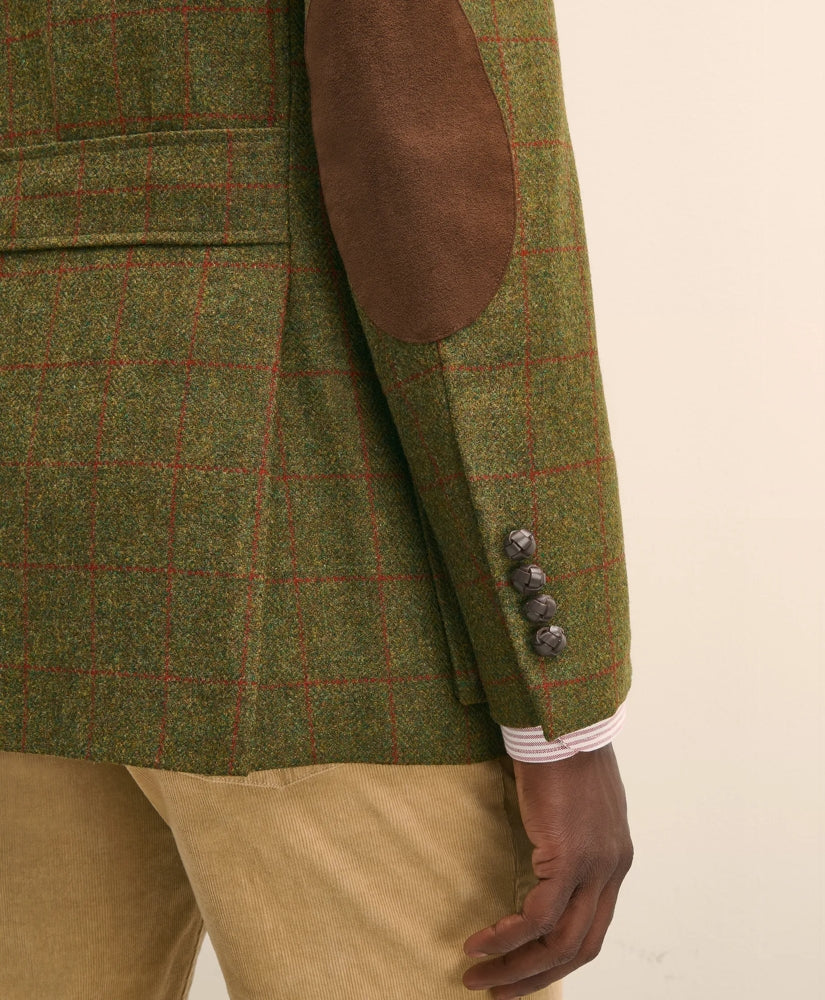 Classic Fit Wool-Cashmere Tweed Windowpane 1818 Sport Coat | Brooks Brothers sale