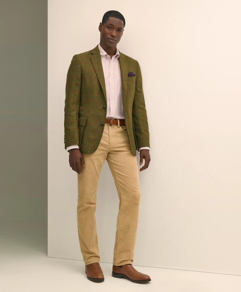 Classic Fit Wool-Cashmere Tweed Windowpane 1818 Sport Coat | Brooks Brothers sale