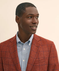Classic Fit Wool-Cashmere Tweed Windowpane 1818 Sport Coat | Brooks Brothers online