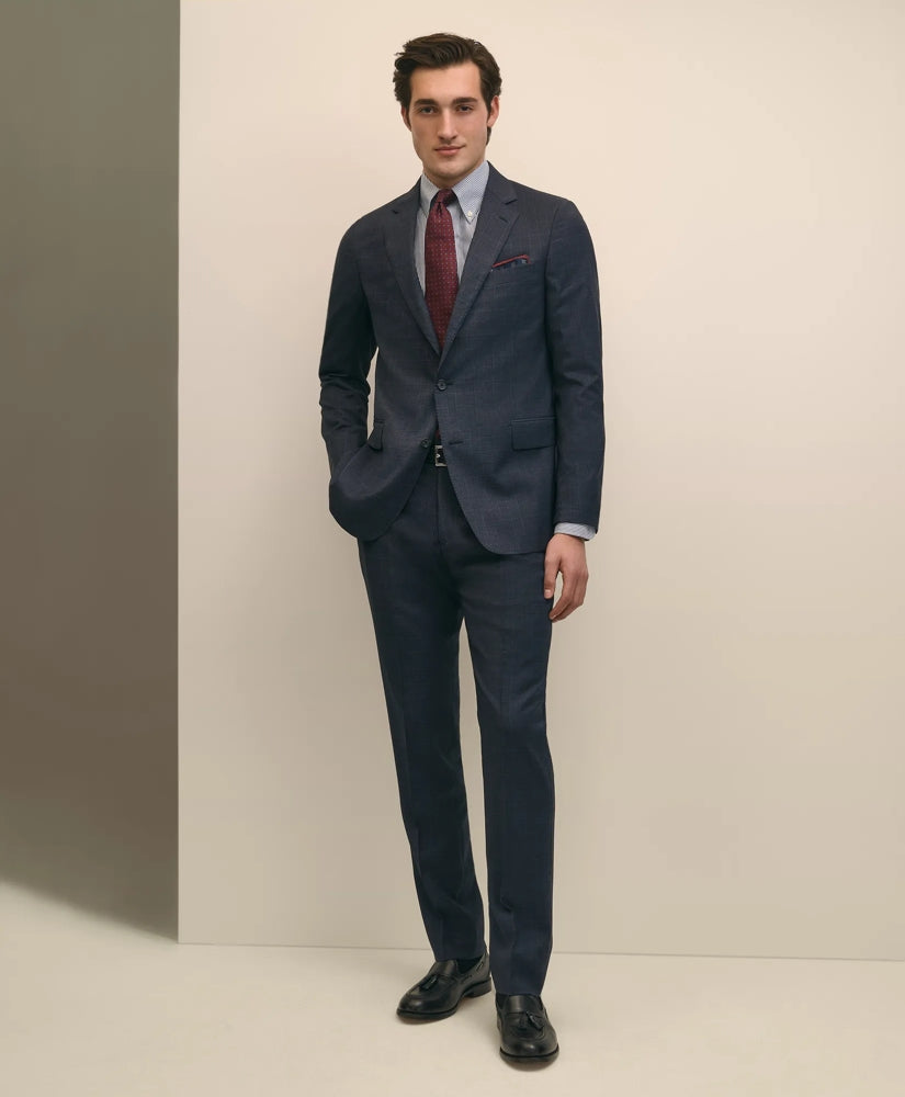 Classic Fit Wool Check 1818 Suit | Brooks Brothers online shop