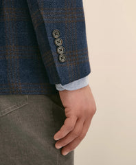 Classic Fit Wool-Cotton-Silk-Cashmere Hopsack Check Sport Coat | Brooks Brothers discount