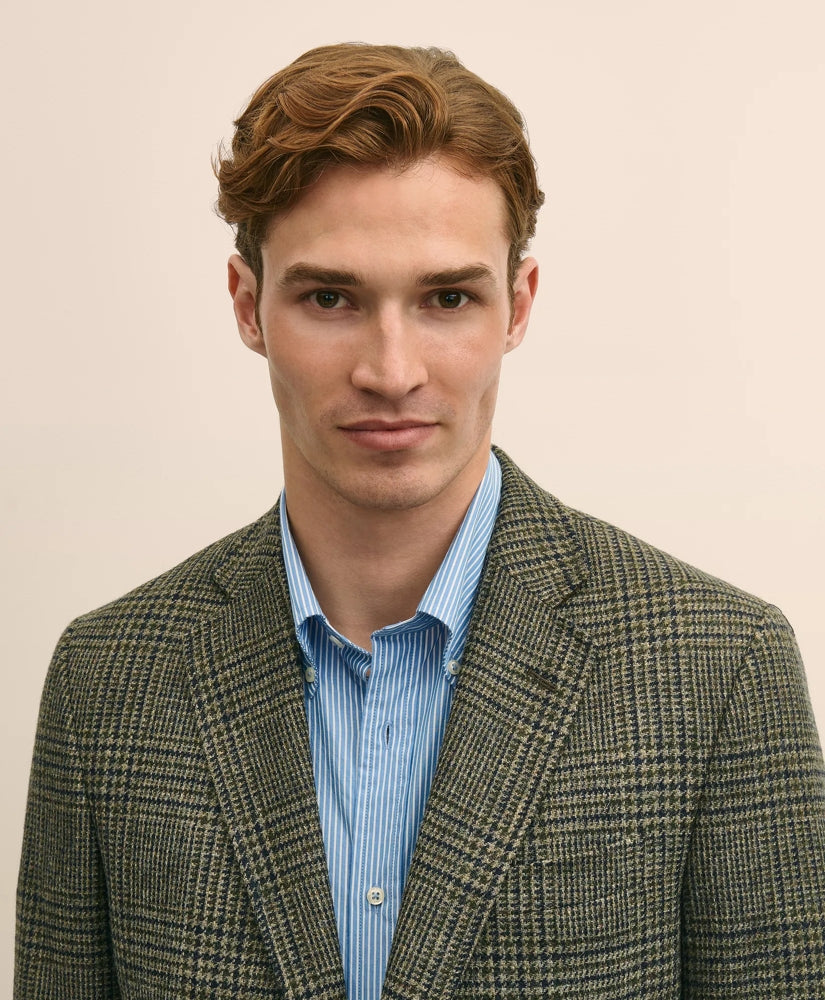 Classic Fit Wool-Cotton Tweed Check 1818 Sport Coat | Brooks Brothers on sale