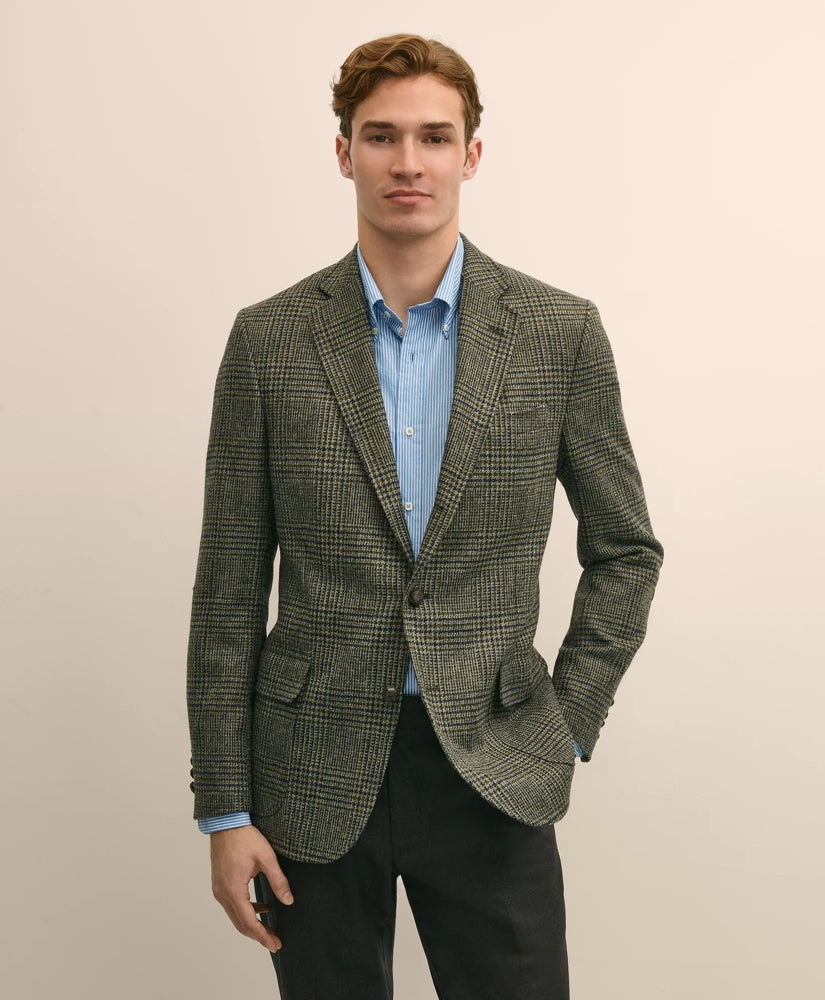 Classic Fit Wool-Cotton Tweed Check 1818 Sport Coat | Brooks Brothers on sale