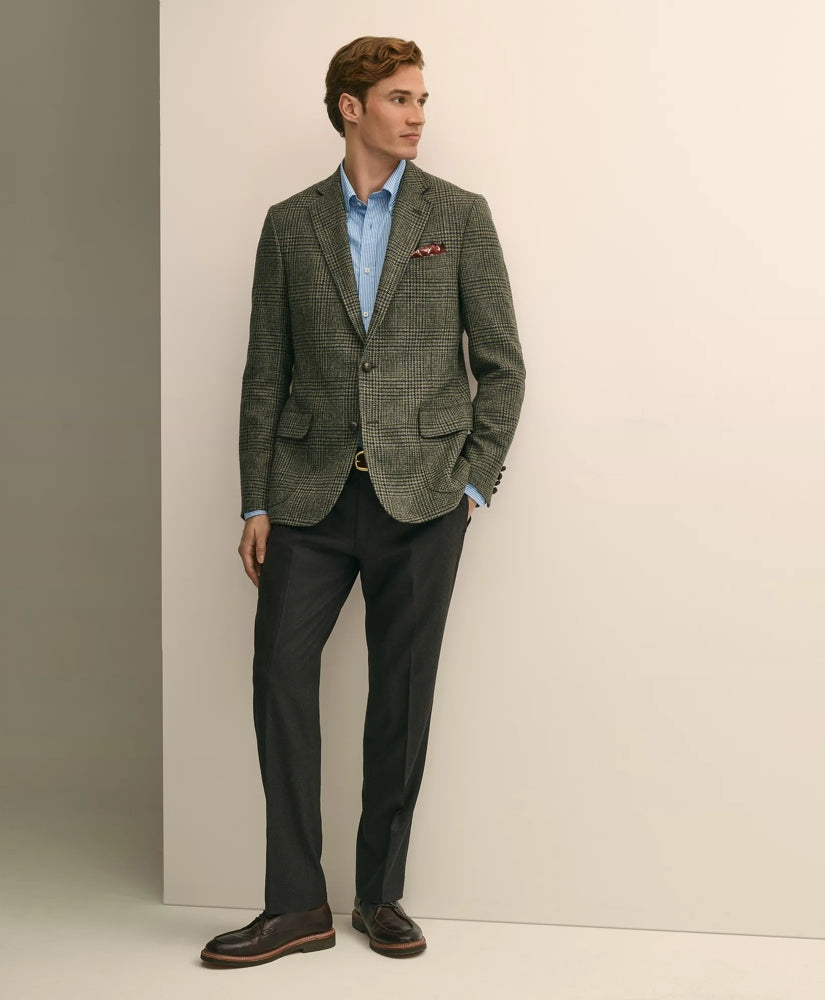 Classic Fit Wool-Cotton Tweed Check 1818 Sport Coat | Brooks Brothers on sale