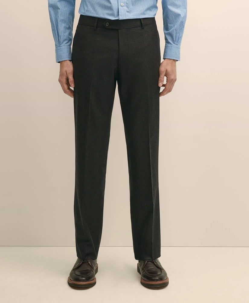 Classic Fit Wool Flannel Dress Pants | Brooks Brothers online