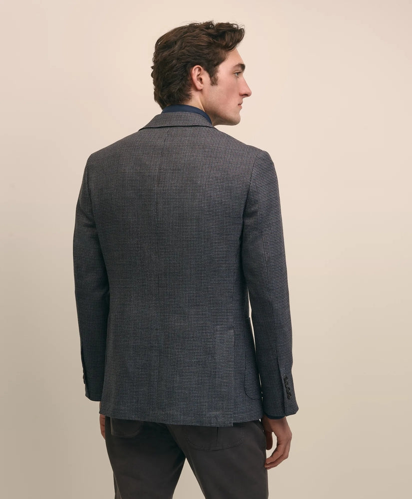 Classic Fit Wool Hopsack Gingham Sport Coat | Brooks Brothers on sale