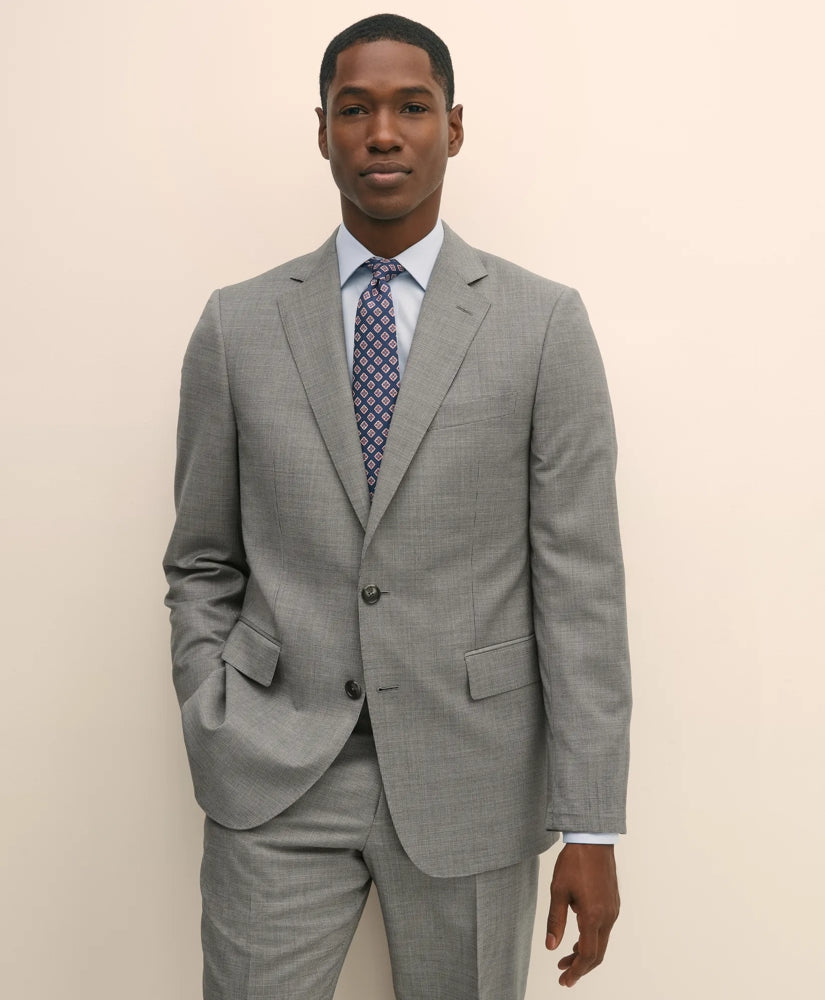 Classic Fit Wool Mini Houndstooth 1818 Suit | Brooks Brothers discount
